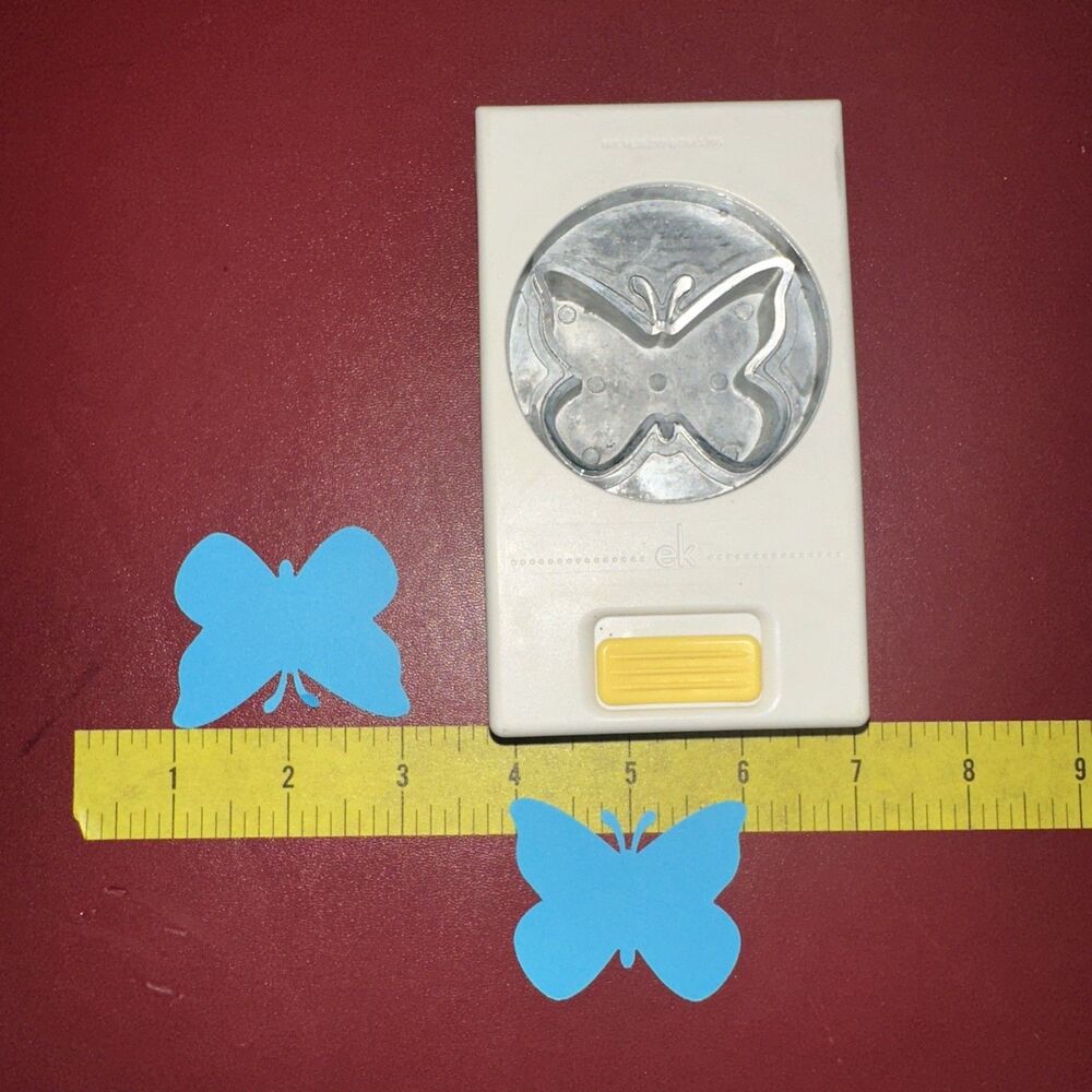 EK Success Paper Punch Large Butterfly Crafts Scrapbook Hole Craft EUC Insect